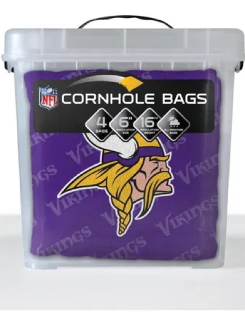 NFL Minnesota Vikings Purple and Gold Cornhole Bags Set